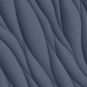 Papier peint intissé Affinity vague 3D bleu guede - LU00351