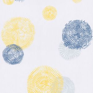 Papier peint intissé Millésime géosphère jaune bleu