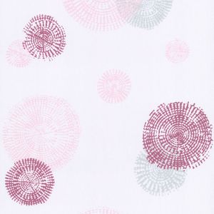 Papier peint intissé Millésime géosphère rose - LU00506