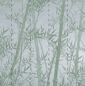 Papier peint Panorama vert gaufrage effet lisse - LU01294