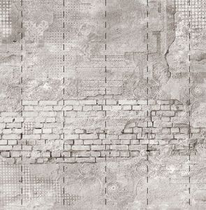 Papier peint panorama Barok Wall gris effet lisse - LU01446