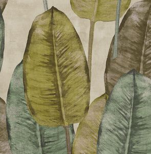 Papier peint intissé Maori feuille de bananier vert