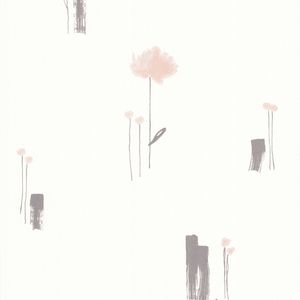 Papier Peint Expansé sur Intissé - Fleur - Rose