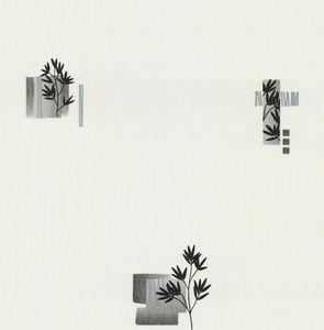 Papier Peint Expansé sur Papier - Feuille zen - Beige
