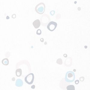 Papier Peint Expansé sur Papier - Circles - Blanc