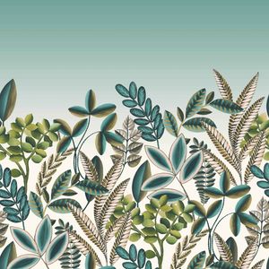 Papier peint panorama Magic Walls botanique vert clair - RA00523
