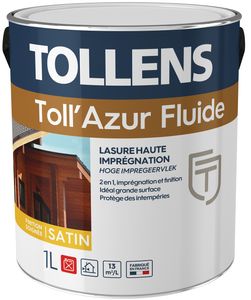 Lasure - Teintable - 2 en 1 - Toll Azur Fluide