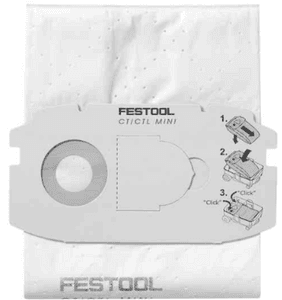 Sac filtre mini X5 SCFIS-CT - FESTOOL 