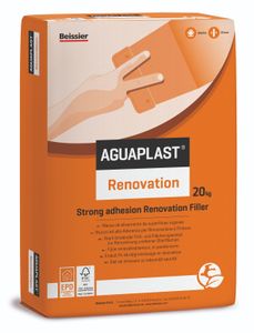 Massa em pó  - Alisamento de superfícies rugosas - Renovação